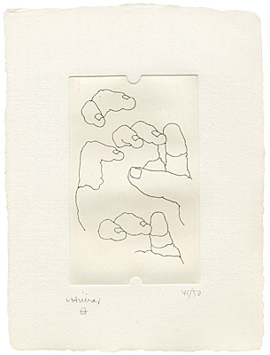 Eduardo Chillida, "La mémoir et la main" (Edmond Jabès), van der Koelen 86003 - 86009
